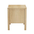 2x Bedside Tables, 2 Drawer Handle-Free Nightstand Cabinet, Natural Colour