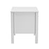 Bedside Table 2 Drawers Nightstand Handle-free White