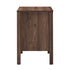 Bedside Table, 3 Drawer Handle-Free Nightstand Cabinet, Walnut Colour Set