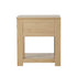 Bedside Table 1 Drawer Storage Shelf Nightstand Natural