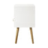 Bedside Tables with Leather Handle White