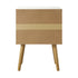 Bedside Tables with Leather Handle White