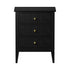 Bedside Tables Set of 2 Side End Nightstand Black