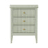 Bedside Table 3 Drawers Side End Nightstand Green
