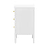 Bedside Table 3 Drawers Side End Nightstand White