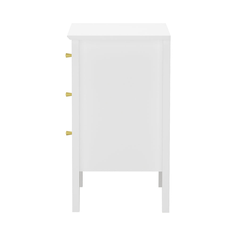 Bedside Tables Set of 2 Side End Nightstand White