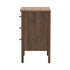 Bedside Table 3 Drawers Side End Nightstand Walnut