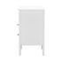 2x Bedside Table Nightstand 2 Drawers Bedroom Cabinet White