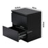 Bedside Tables Set of 2 Nightstand Black
