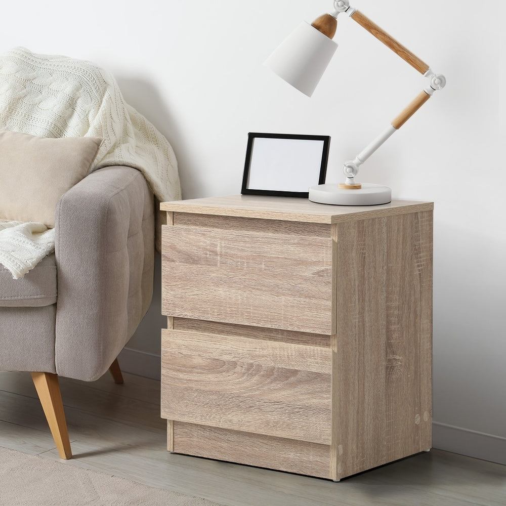 Bedside Tables Set of 2 Nightstand Wood