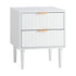Bedside Tables Set of 2 Nightstand White