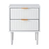 Bedside Tables Set of 2 Nightstand White