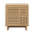 Bedside Table 2 Drawers Nightstand Storage Cabinet Natural