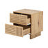 Bedside Table 2 Drawers Nightstand Storage Cabinet Natural