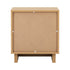 Bedside Table 2 Drawers Nightstand Storage Cabinet Natural