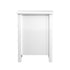 Bedside Table Side End Table 2 Drawers White