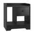 Bedside Tables Set of 2 Nightstand Shelf Black