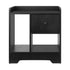 Bedside Tables Set of 2 Nightstand Shelf Black