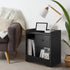 Bedside Tables Set of 2 Nightstand Shelf Black
