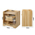 Bedside Tables Set of 2 Nightstand Shelf Natural