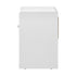 Bedside Tables Set of 2 Nightstand Shelf White