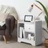Bedside Tables Set of 2 Nightstand Shelf White