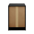 Bedside Table 3 Drawers Nightstand Bedroom Storage Black