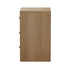 Bedside Table 3 Drawers Nightstand Bedroom Storage Natural