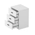 Bedside Table 3 Drawers Nightstand Bedroom Storage White