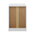 Bedside Table 3 Drawers Nightstand Bedroom Storage White