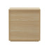 2x Bedside Table 2 Drawers Nightstand No Handle Natural