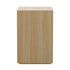 Bedside Table 3 Drawers Nightstand Storage No Handle Natural