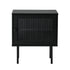 Bedside Tables Storage Cabinet Wood Black