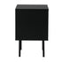 Bedside Tables Storage Cabinet Wood Black