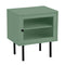 Bedside Tables Storage Cabinet Wood Green