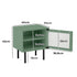 Bedside Tables Storage Cabinet Wood Green