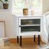 Bedside Tables Storage Cabinet Wood White