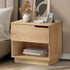 Bedside Table 1 Drawer Storage Nightstand Cabinet Natural
