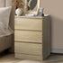 Bedside Table 3 Drawers Storage Cabinet Natural