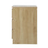 Bedside Table 3 Drawers Storage Cabinet Natural