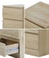 Bedside Table 3 Drawers Storage Cabinet Natural