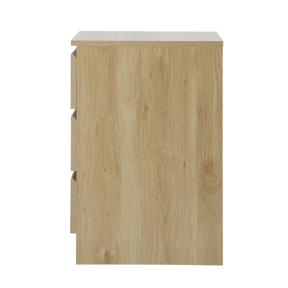 Bedside Tables Set of 2 Nightstand Natural