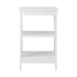 2x Side Table Coffee Bedside Sofa Storage 3-tier Shelf White