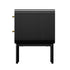 2x Bedside Table 2 Drawers Bedroom Nightstand Black