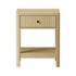 2x Bedside Table Drawer Side Table Storage Nightstand Natural