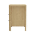 Bedside Table 2 Drawers Side End Tables Open Shelf Natural
