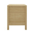 2x Bedside Table 2 Drawers Nightstand Open Shelf Natural