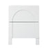Bedside Table 2 Drawers Side Table White