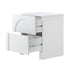 Bedside Table 2 Drawers Side Table White