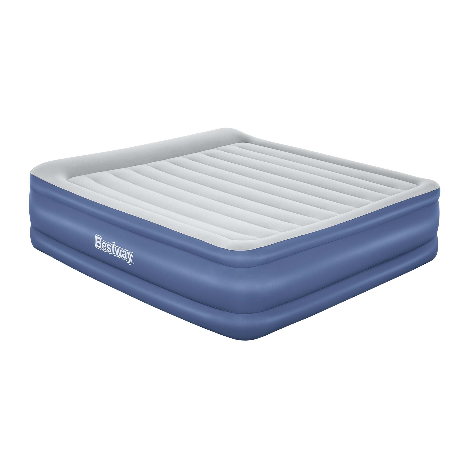 King Air Bed Inflatable Mattress with Built In Pump & Pillow